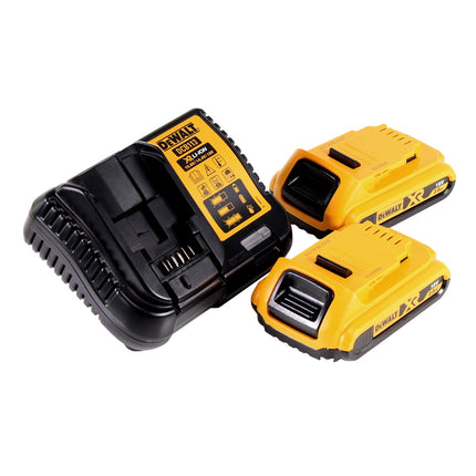 DeWalt DCF 887 D2T Akku Schlagschrauber 18 V 205 Nm 1/4" Brushless + 2x Akku 2,0 Ah + Ladegerät + 19 tlg. Bit Bohrer Set + TSTAK