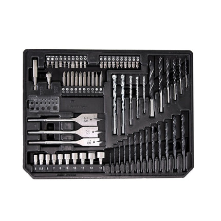Makita DDF 484 SGX4 Clé à choc sans fil 18V 54Nm Brushless + 1x batterie 6,0Ah + chargeur + 70tlg. Jeu de forets à embouts + Coffret