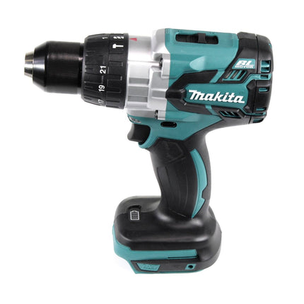 Taladro percutor inalámbrico Makita DHP 481 SGX4 18 V 115Nm + 1x batería 6,0Ah + cargador + 70 piezas. Juego de brocas + estuche