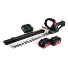 Metabo AHS 18-55 V cordless hedge trimmer 18V 53cm + 2x battery 8,0Ah + charger