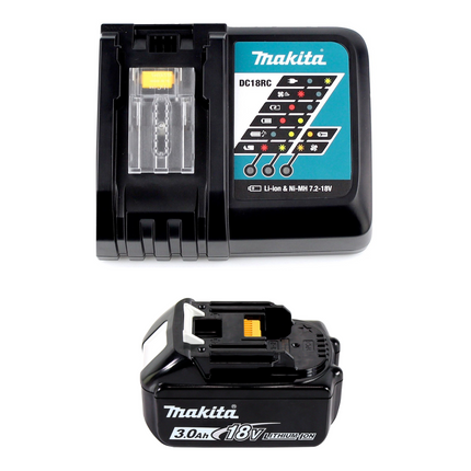 Akumulatorowa młotowiertarka Makita DHR 242 RF1J 18V 2.4J SDS-plus Brushless + 1x akumulator 3.0Ah + ładowarka + Makpac