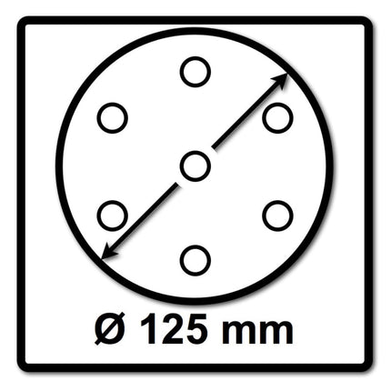Makita 2x papier ścierny na rzep 125mm K80 100 szt. ( 2x P-43642 ) do DBO BO DCW DWE GEX PEX SXE BOS