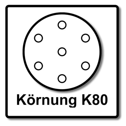 Makita 2x papier ścierny na rzep 125mm K80 100 szt. ( 2x P-43642 ) do DBO BO DCW DWE GEX PEX SXE BOS