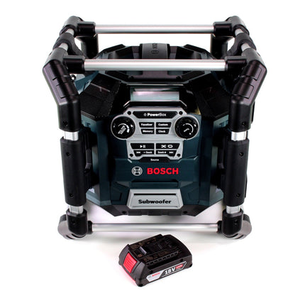 Bosch GML 20 Baustellenradio 14,4-18V + 1x Akku 2,0Ah - ohne Ladegerät