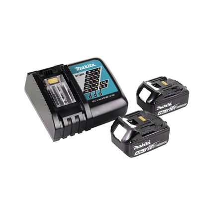 Soplador de hojas a batería Makita DUB 362 RM 2x18V + 2x batería 4.0Ah + cargador