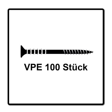 SPAX Justierschraube 6,0x90 mm 100 Stück ( 161010600903 ) Justiergewinde mit Halterillen Flachkopf T-STAR Plus 4Cut WIROX