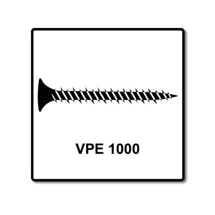 SPAX GIX-C Viti per cartongesso 3,9x45mm fosfatate 1000 pezzi ( 1791170390456 ) Filetto pieno, testa a punta, incavo a croce H2, punta ad ago