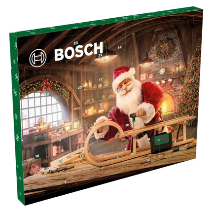 Bosch Hand Tools Calendario de Adviento 2024 con juego de herramientas de 33 piezas ( 1600A0349X ) Destornillador de carraca de puntas Mango en T, destornillador de precisión, destornillador de puntas Stubby, accesorios, sacacorchos, bolsa