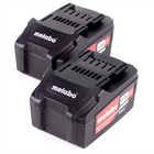 Metabo Battery Set : 2x Li-Power Batteries 4.0 Ah 18 V CAS Li-Ion - charge level indicator (2x 625591000)