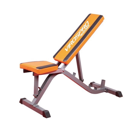 VirosPro Banco de pesas deportivo/banco de entrenamiento set de entrenamiento en casa + mancuernas 2x 10kg de hierro fundido + 2x manijas para flexiones