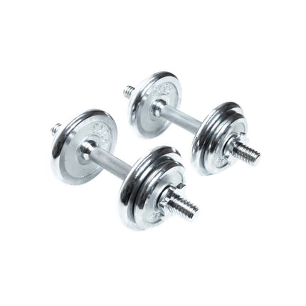 VirosPro Banco de pesas deportivo/banco de entrenamiento set de entrenamiento en casa + mancuernas 2x 10kg de hierro fundido + 2x manijas para flexiones