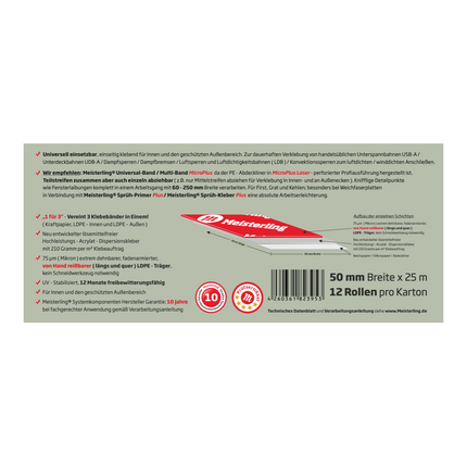 Meisterling Universal Klebeband 50mmx25m ( 12x 006300000010 )