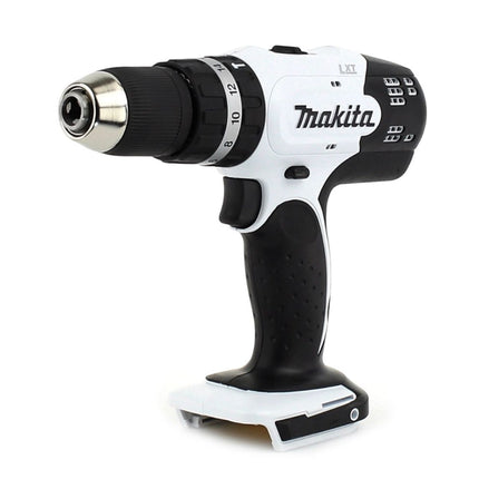 Makita DHP 453 STTK W Taladro percutor inalámbrico 18 V 42Nm + 1x batería 5,0Ah + cargador + juego de brocas de 100 piezas + estuche