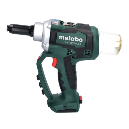 3 years FREE Full Service All-round Protection Metabo NP 18 LTX BL 5.0 Cordless Blind Rivet Gun 10 kN 18V brushless + 2x LiHD Batteries 5.0 Ah + Charger + MetaBOX Case