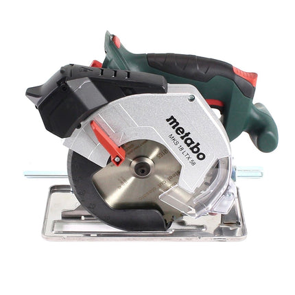 GRATIS 3 años de servicio completo protección integral Metabo MKS 18 LTX 58 sierra circular para metal a batería 18V 165 mm + 1x batería 5,5Ah + cargador + MetaLoc