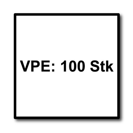 Tornillos para fachada Meisterling 4,8x25 mm 100 piezas (010020000021) 12 mm cabeza plana gris claro con rosca parcial Torx Acero inoxidable V2A