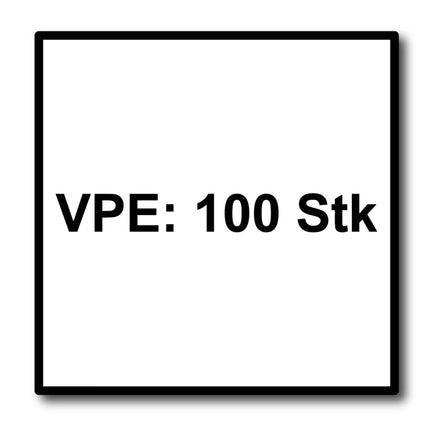 Meisterling Fassadenschrauben 4,8x38 mm 100 Stück ( 010020000231 ) 12 mm Flachkopf dunkelbraun mit Torx Teilgewinde V2A Edelstahl