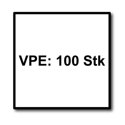 Meisterling Fassadenschrauben 4,8x38 mm 100 Stück ( 010020000241 ) 12 mm Flachkopf dunkelgrün mit Torx Teilgewinde V2A Edelstahl