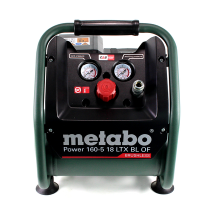 Metabo Power 160-5 18 LTX BL OF Cordless compressor 18 V 8.0 bar Brushless + 1x LiHD battery pack 4.0 Ah + charger