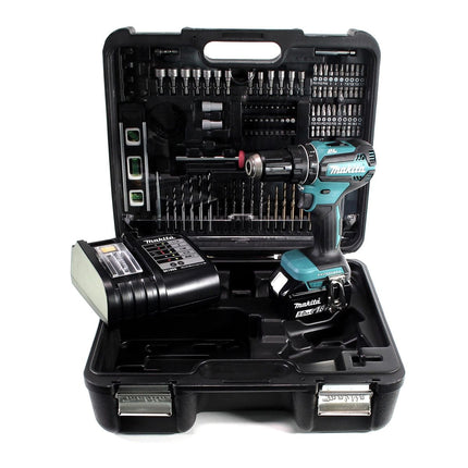 Makita DTD 156 STTK Akku Schlagschrauber 18 V 155 Nm + 1x Akku 5,0 Ah + Ladegerät + 101 tlg. Zubehörset + Koffer