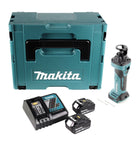Makita DCO 180 RGJ cortadora rotativa sin cable 18 V 30.000 rpm + 2x batería recargable 6,0 Ah + cargador + Makpac