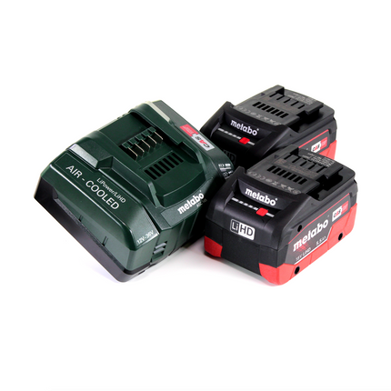 Taladro atornillador a batería Metabo BS 18 L BL Q 18 V 60 Nm sin escobillas + MetaLoc + 2 baterías LiHD de 5,5 Ah + cargador