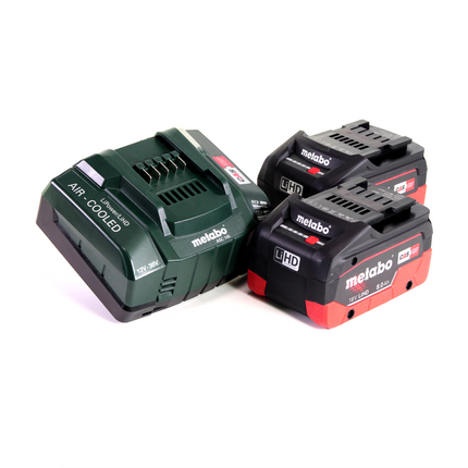 Taladro atornillador a batería Metabo BS 18 L BL Q 18 V 60 Nm sin escobillas + MetaLoc + 2 baterías 8,0 Ah LiHD + cargador