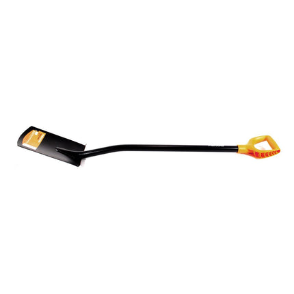 Fiskars ErgoComfort Solid Gärtnerspaten Gartenspaten rund ( 131403 ) ergonomischer Stiel mit Trittfläche