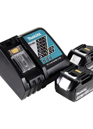 Amoladora angular a batería Makita DGA 519 RF 18 V 125 mm sin escobillas X-Lock + 2x baterías 3,0 Ah + cargador