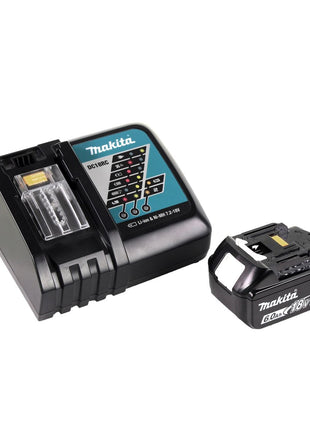 Makita DGA 519 RG1 Cordless angle grinder 18 V 125 mm Brushless X-Lock + 1x rechargeable battery 6.0 Ah + charger