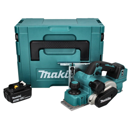 Cepillo plegable a batería Makita DKP 181 F1J 82 mm 18 V sin escobillas + 1x batería 3,0 Ah + Makpac - sin cargador