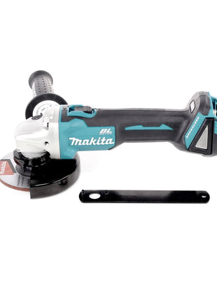 Makita DGA 506 RG1 cordless angle grinder 18 V 125 mm brushless + 1x rechargeable battery 6.0 Ah + charger