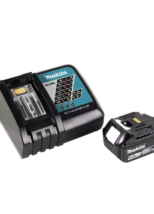 Makita DGA 506 RG1 cordless angle grinder 18 V 125 mm brushless + 1x rechargeable battery 6.0 Ah + charger