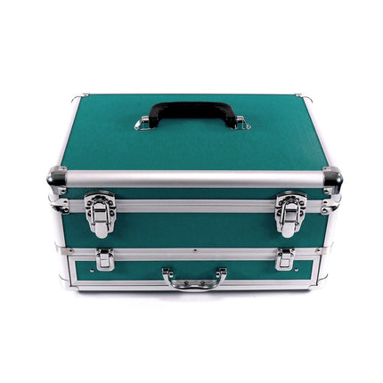 Toolbrothers TX Alu Werkzeug Koffer für Makita Schlagschrauber DTD 152 + 70 tlg. Bit Bohrer Set + Einlage für Schrauber und Zubehör