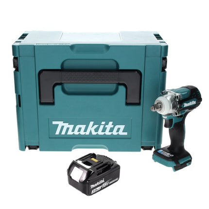 Llave de impacto sin cable Makita DTW 300 F1J 18 V 330 Nm 1/2" sin escobillas + 1x batería recargable 3,0 Ah + Makpac - sin cargador