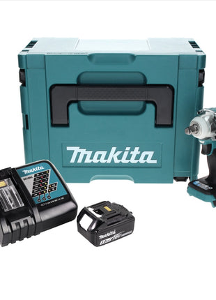 Makita DTW 300 RF1J Akku Schlagschrauber 18 V 330 Nm 1/2" Brushless + 1x Akku 3,0 Ah + Ladegerät + Makpac