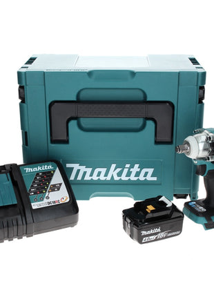 Makita DTW 300 RM1J Avvitatore ad impulsi a batteria 18V 330Nm 1/2" Brushless + 1x Batteria 4,0 Ah + Caricabatterie + Valigetta Makpac