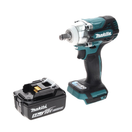 Llave de impacto sin cable Makita DTW 300 T1 18 V 330 Nm 1/2" sin escobillas + 1x batería recargable 5,0 Ah - sin cargador