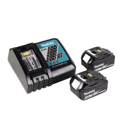 Llave de impacto sin cable Makita DTW 300 RTJ 18 V 330 Nm 1/2" sin escobillas + 2x batería recargable 5,0 Ah + cargador + Makpac