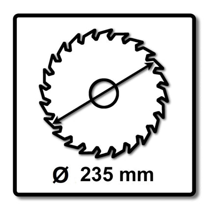 Makita CCM23524G SPECIALIZED EFFICUT Sägeblatt 235 x 30 x 1,5 mm ( E-01915 ) 24 Zähne für Holz