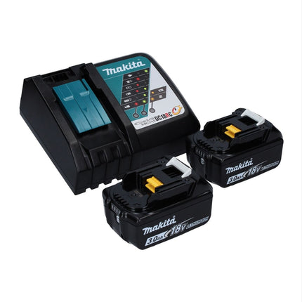 Motosierra a batería Makita DUC 256 RF 36 V (2x 18 V) sin escobillas 25 cm + 2x baterías 3,0 Ah + cargador