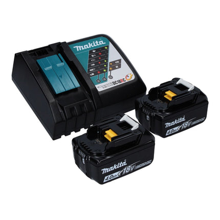 Motosierra a batería Makita DUC 256 RM 36 V (2x 18 V) sin escobillas 25 cm + 2x batería 4,0 Ah + cargador