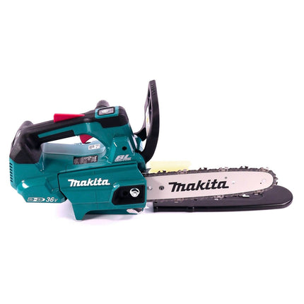 Motosierra a batería Makita DUC 256 PM 36 V (2x 18 V) sin escobillas 25 cm + 2x baterías 4,0 Ah + cargador doble