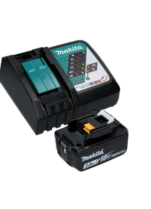 Makita DGA 506 RF1J cordless angle grinder 18 V 125 mm brushless + 1x rechargeable battery 3.0 Ah + charger + Makpac