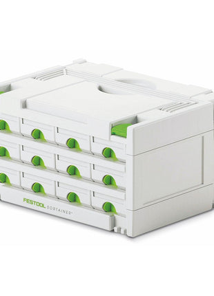 Festool Sortainer Set SYS 3-SORT/12 ( 491986 ) Sortiment Koffer + Systainer T-LOC SORT-SYS 2 TL Domino ( 498889 ) - Toolbrothers