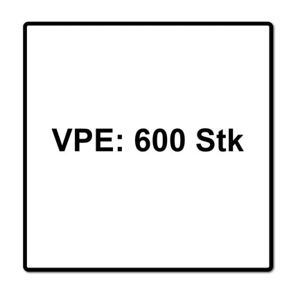 SPAX Flachrückwandkopf Schraube 3,0 x 25 mm 600 Stk. ( 2x 0151010300253 ) Torx T-STAR Plus T10 für Rückwände ohne Linse Vollgewinde Wirox 4Cut
