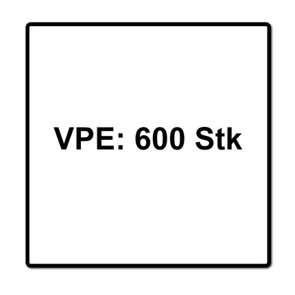 Tornillo de cabeza plana para pared trasera SPAX 4,0 x 25 mm 600 piezas (2x 0151010400253) Torx T-STAR Plus T20 para paredes traseras sin lente rosca completa Wirox 4Cut