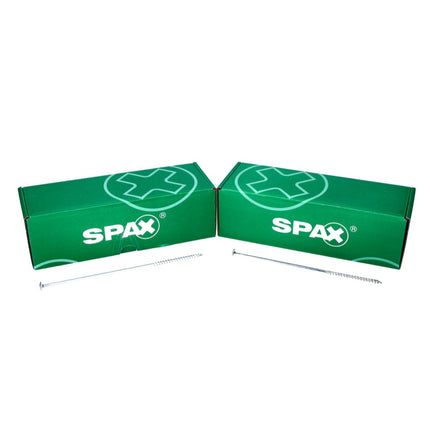 SPAX HI.FORCE Tellerkopf Schraube 6,0 x 220 mm 100 Stk. ( 2x 0251010602205 ) Torx T-Star Plus T30 Teilgewinde Wirox 4Cut