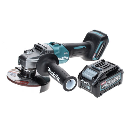 Makita GA 005 GM1 Cordless angle grinder 40 V max. 125 mm Brushless XGT + 1x rechargeable battery 4.0 Ah - without charger