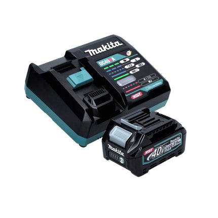 Makita GA 008 GD101 Akku Winkelschleifer 40 V max. 125 mm Brushless  XGT + 1x Akku 2,5 Ah + Ladegerät + Absaughaube + Makpac